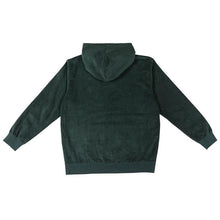 Load image into Gallery viewer, KROOKED - KROOKED EYES CORDUROY MENS HOODIE DARK GREEN