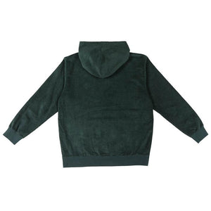 KROOKED - KROOKED EYES CORDUROY MENS HOODIE DARK GREEN