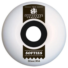 Load image into Gallery viewer, 4 SKATEBOARD CO - SOFTIES 52mm  85A SKATEBOARD WHEELS