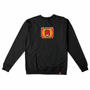 Spitfire Crew Sweatshirt Spitfire Label Black