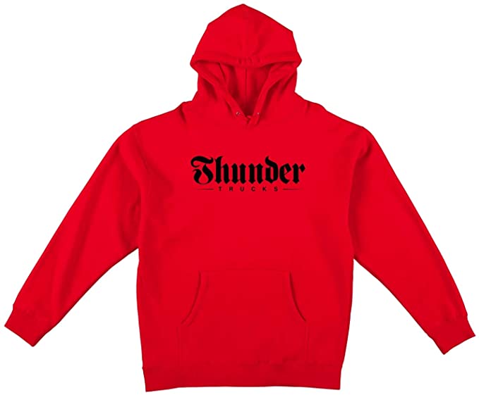 Thunder Trucks Hoody Sweatshirt Script Pullover Red/Black