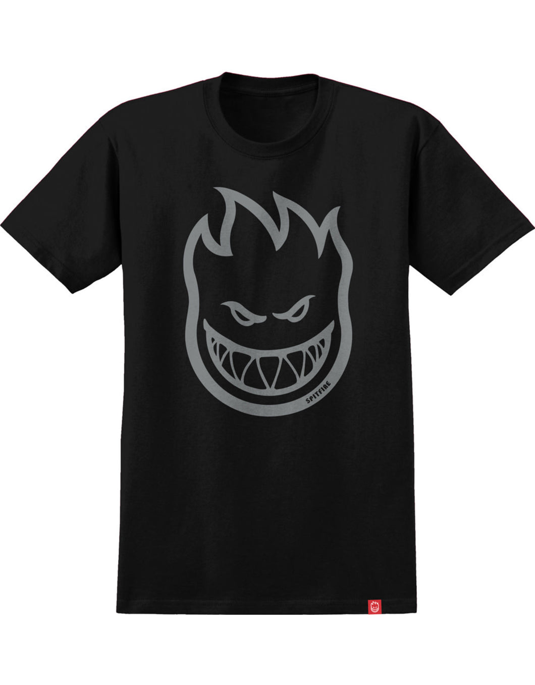 SPITFIRE BIGHEAD T-SHIRT black/silver